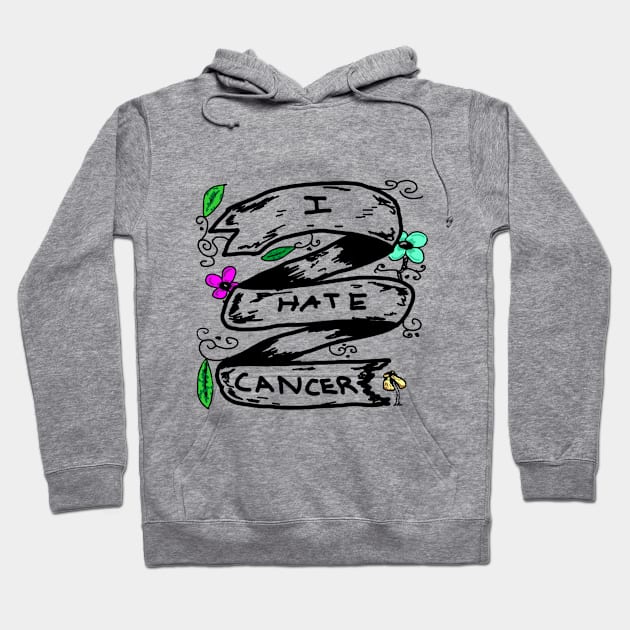 I Hate cancer Hoodie by JaxRuan